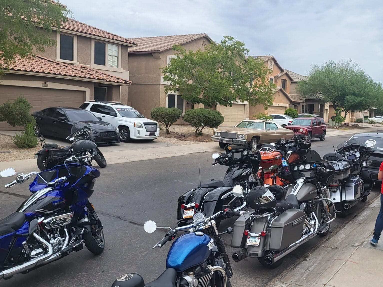 The American Legion Riders of post 133 proudly donated $500 to local Army Veteran Santana Teran.